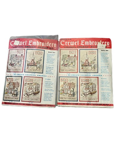 Vintage Bucilla Crewel Embroidery Kits. Needle Craft. ‘colonial America Series! New Old Stock. YOU CHOOSE! - Etsy