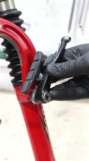bicycle brake pad installation process#shorts