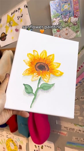 BURWOOD PAINTING STUDIO on Instagram: "Did you know this about painting sunflowers? 🌻✨ #diy #paintingoftheday #acrylicpainting #paintingprocess #kidsart"
