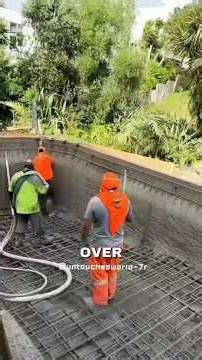 Family Pool Making Transformation 🏡🏊 #usashorts #renovation #fyp #construction #pool