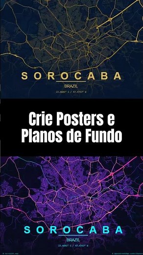 Crie Posters e Planos de Fundo Incríveis de Qualquer Cidade 🗺️📍