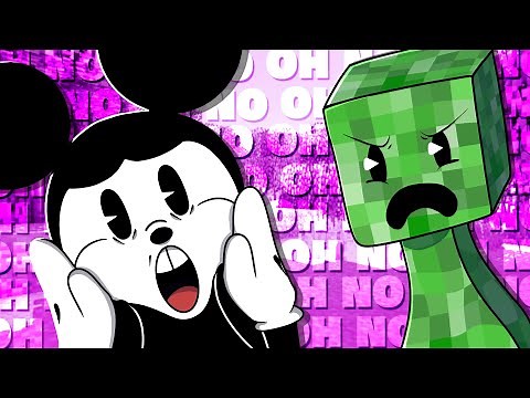 Mickey FREAKS OUT in Minecraft! | Part 1