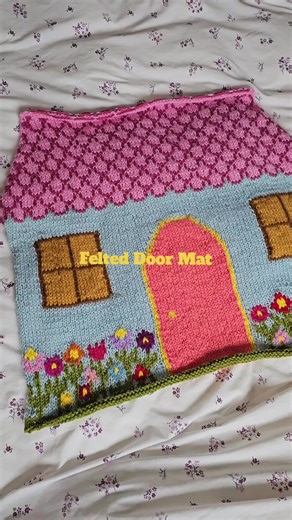 How to Make a Cottage Garden Felted Door Mat