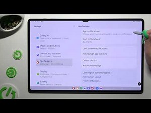 How to Turn On/Off App Notifications on Samsung Galaxy Tab S10 Ultra 5G