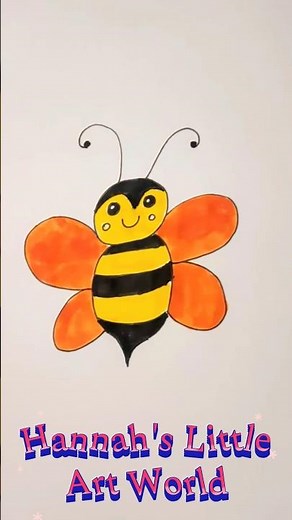 How to Draw a Honey Bee Step by Step | Easy Honey Bee Drawing Tutorial for Beginners