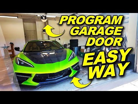 How to Program C8 Corvette Garage Door Opener EASY WAY!