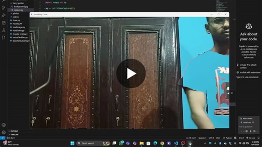#python #computervision #opencv #programming #developers #coding #buildinpublic #techprojects #ai #artificialintelligence #machinelearning #deeplearning #coding #programming #developers… | Muzammil Mansoor Alam