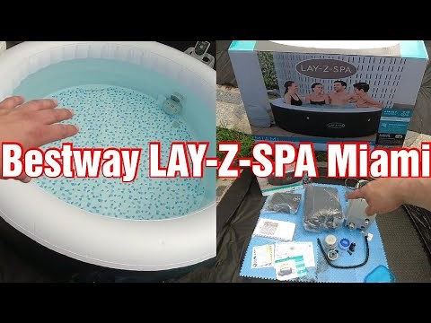 Bestway LAY-Z-SPA Miami (2023) Lieferumfang, Aufbau + Pflege