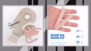 Healifty 10Pcs Ostomy Bag Clip Drainable Pouch Clamp Tail Closure Surefit Leak- Proof Colostomy Sealing Bars Postoperative Care Tools Fistula Accessories