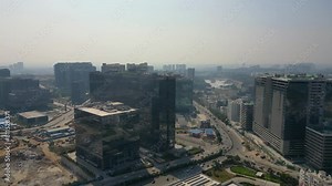 Hitec city with in Hyderabad city a major Information technology hub in India.