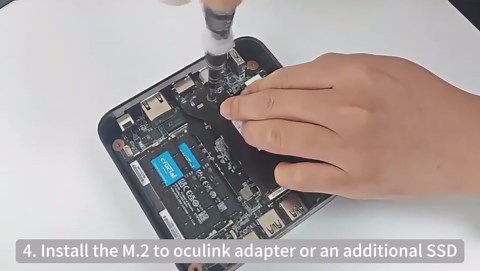 Reatan X7 AI Oculink Gaming Mini PC AMD Ryzen 7 255(Upgraded 8745HS), Barebone Mini PC(NO OS/RAM/SSD), Desktop Mini Computers Radeon 780M Graphics, 2.5G LAN/HDMI 2.1/2 * 8K USB 4.0/Wi-Fi 7/BT5.4