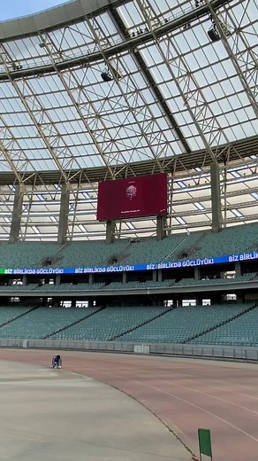 Sound Check at Olympic Stadium in Baku, Azerbaijan