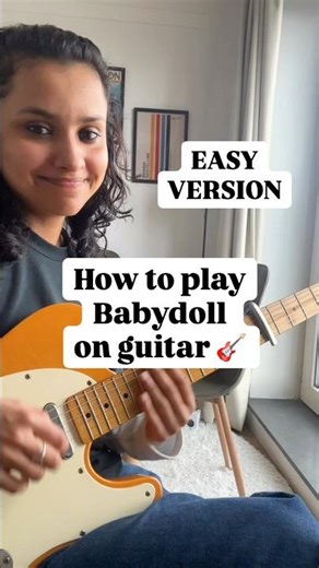 How to play Babydoll – Dominic Fike (ONLY 3 EASY CHORDS) 🎸 #shorts