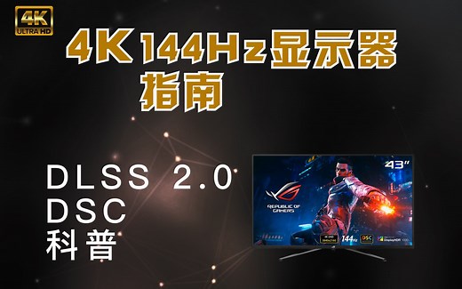 【4K 60FPS】4K 144Hz 显示器你需要了解的一切 ：DLSS 2.0和DSC科普