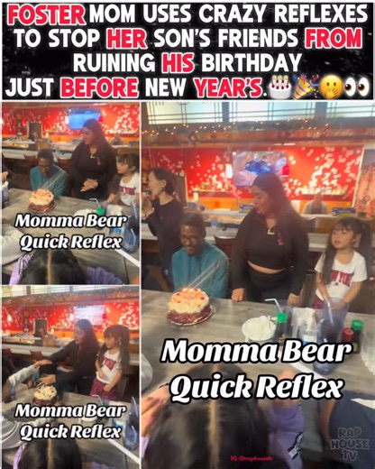 Raphousetv Hope🔥⚡🙏🏽 (RHTV) on Instagram: "Foster Mom Uses Crazy Reflexes To Stop Her Son’s Friends From Ruining His Birthday Just Before New Year’s 🎂🎉"