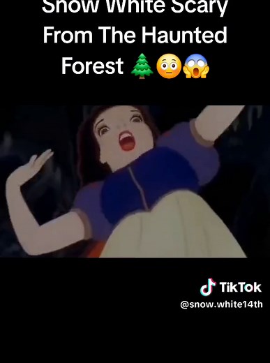 Snow White Screaming In The Dark Forest 🌲🖤 #snowwhite #scary #screaming #scream #scared #horrormovies #scenes #1930s #fyp #foryoupage #foryou