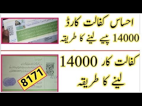 نیو احساس کفالت پروگرام 14000 بنوانے اور لینے کے طریقہ کار