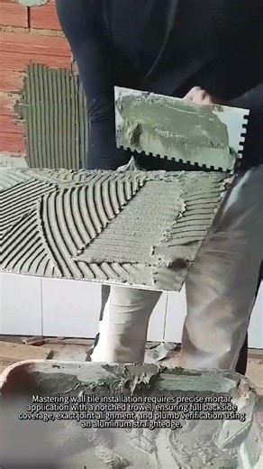 Pro Tile Leveling Trick You Must See #worker #process #tiling #construction #satisfying