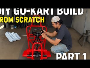 🏎️ DIY Go-Kart Build From Scratch | Part 1 – Frame & Steering Assembly