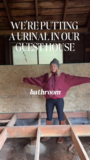 Emily Henderson on Instagram: "Decisions decisions… we’re finally movin’ and groovin’ on the guest cottage and up first: the bathroom 🚽 Also on my wishlist for this room: stained glass, a cool tile pattern, and an awesome color scheme. But first, windows, layout, and heating… and obviously urinal shopping 😅 Let me know what y’all think in the comments ⤵️ more to come soon:)"