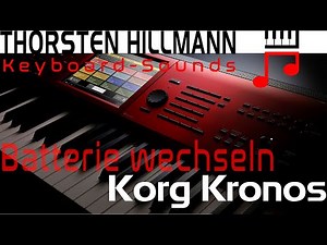 Einsteiger Tutorial Korg Kronos Batterie wechseln Speicher Batterie Uhr Datum Clock battery deutsch