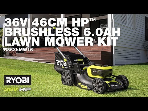 RYOBI 36V 46cm HP™️ Brushless Lawn Mower Kit (R36XLMW16) in action