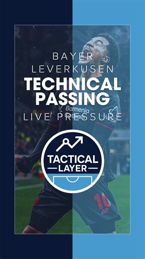Elite Football Coaching Content on Instagram: "Bayer Leverkusen Passing Pattern ⚫️🔴⚽️ A technical passing pattern designed to challenge receiving actions and decision-making under live pressure. ⚽ Setup: – Coach applies real pressure – Central set triggers combinations – Pattern works in both directions 🎯 Progressions: – 1: 1-touch set → 1–2 combinations – 2: Press blocks the end player → 3rd-man solution – 3: Pressing coach varies movement to force recognition 🔥 Key Focus: – Setting under pr