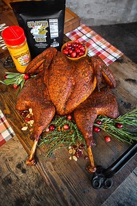 Y’all know I love a good spatchcock turkey. 🦃🔥�It’s hands down one of my favorite ways to cook a bird for the holidays. When you spatchcock it — meaning you remove that backbone and lay it flat — the turkey cooks quicker, more evenly, and you get that perfect balance of juicy meat and crispy skin. �The breast sits closer to the grate, so it cooks right alongside the dark meat without drying out. Plus, it just looks beautiful when you set it on the table.�If you’ve never tried it this way, give