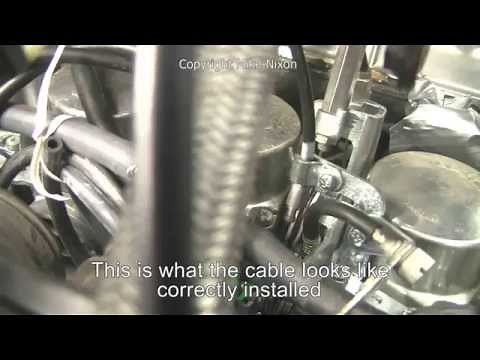 Attaching CBX Carburetor Cables