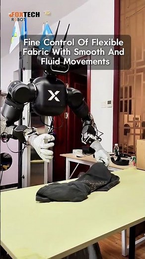 Agility A2 Folding Clothes with Wearable Data Gloves | Dual-Arm Robot Teleoperation Test