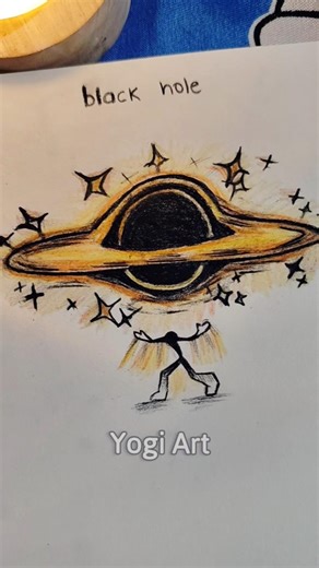 How to draw body with different power ( Black hole & Soul)#art #sketch #shorts