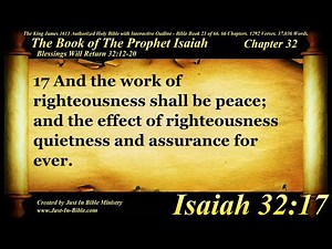 Isaiah Chapter 32 - Bible Book 23 - Holy Bible Audio Text - King James Read Along Bible
