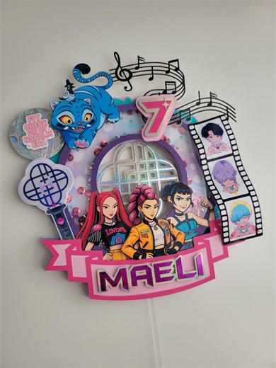 KPOP Demon Hunters Shaker Cake Topper - Etsy