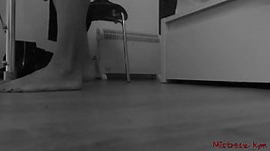 Mistress Kym dominates you with her candid feet in POV feet pie