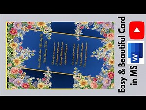 “Make a Lovely Greeting Card in MS Word | Quick & Easy Design Tutorial”‪@EditingwithNadia‬