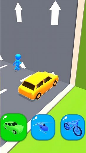Shape Shifting Game #shorts #shapeshifting #gaming #car