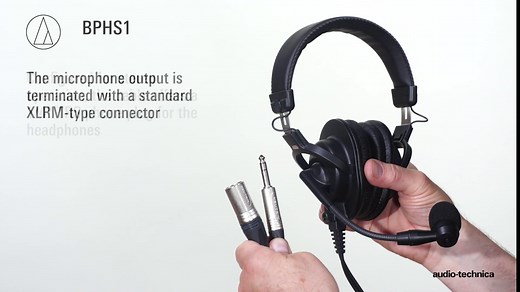Audio-Technica BPHS1 Broadcast Stereo Headset with Dynamic Cardioid Boom Mic