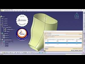 CATIA v5 How to create a parametric Adaptive Sweep using a Design Table