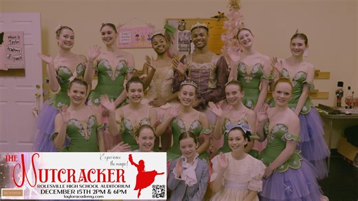 Jill M. Taylor Dance Company is a 501C-3 non-profit organization whose goal is to spread appreciation of the arts in North Carolina by providing public performance opportunities to talented dancers of all ages and to offer the community the opportunity to enjoy classical ballet at a reasonable cost. Nutcracker Auditions are open to everyone in the public. We are the only traditional, full-length production of the Nutcracker offered in Wake Forest, North Carolina. The Jill M. Taylor Dance Company