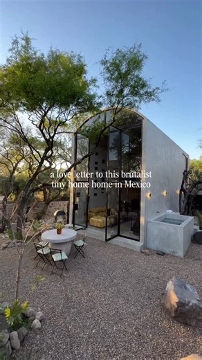 This is the peaceful Casa Dom in the central highlands of Mexico outside the colonial town of San Miguel de Allende! It’s a one bedroom lofted concrete home with floor to ceiling glass and a private yard with plunge pool! shot by @elizabethnoelle | casitamx