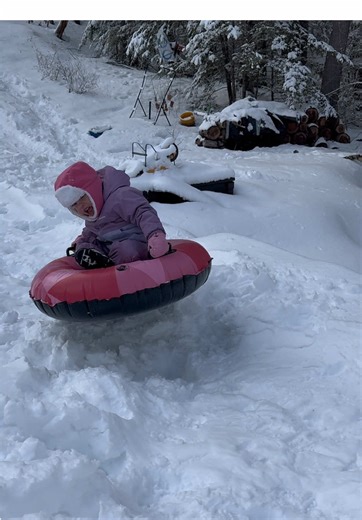 Our 3-Year-Old's First Winter Sledding Adventure