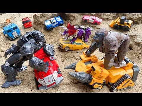 Temukan Mobil Mainan Transformers Truk, Excavator, Mobil Polisi Rescue, Optimus Prime Transformasi