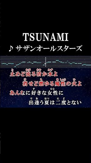 風に戸惑う弱気な僕 通りすがるあの日の幻影（かげ） #カラオケ #歌詞 #tsunami #サザンオールスターズ #onvocal #本人ボーカル #2000