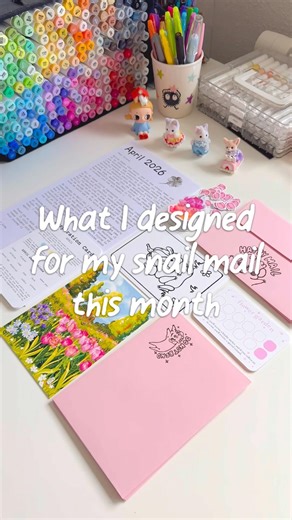 What I create for my Snail Mail! Cute Stickers & Prints 🌈 #snailmail #cuteart #smallbusiness