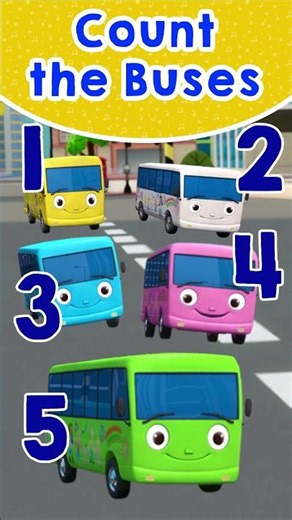 COUNT The Buses! #kidsgames #forkids #shorts | Cars & Truck Videos for Kids