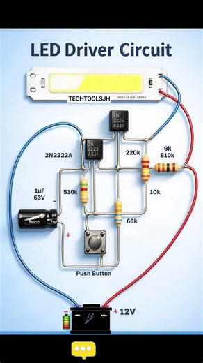 smart LED light connection system circuit diagram #shots #electrical #electrician