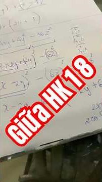 Toán học lớp 8 Ôn tập kiểm tra giữa học kì 1 Phân tích đa thức thành nhân tử #shorts