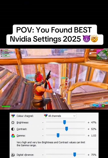 best nvidia color settings for 2025 😈🤩 #fortnite #fortnitemontage #fortnitepro #clixfortnite #fortniterage #fortnitefunny #fortnitememes #bestfortniteclips #21skitz #fortnitegraphics