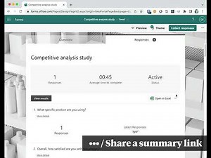 Microsoft Forms • How to display & embed responses