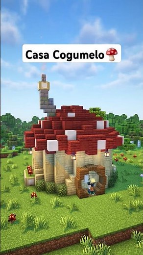 Casa Cogumelo🍄 Minecraft Tutorial #shorts #minecraft #tutorial #foryou #fypシ゚ #mushroom